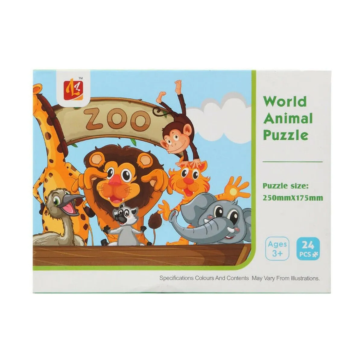 Puzzle Zoo 16 x 12 cm 24 Pezzi