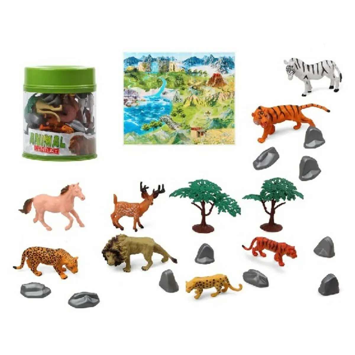 Figure di animali Jungle (22 Pezzi) (3 pcs)