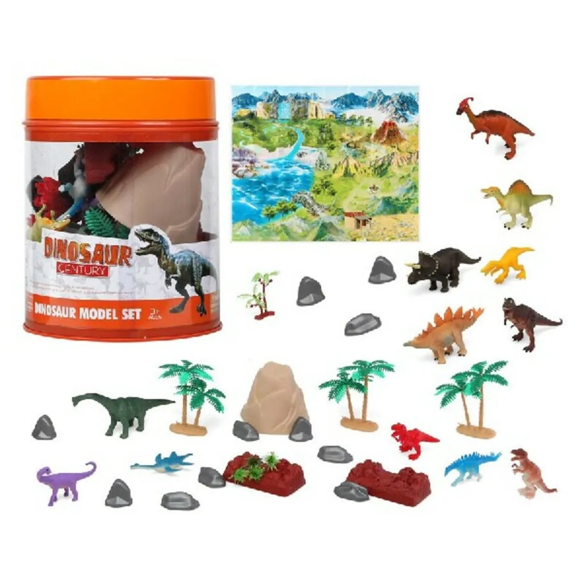 Set Dinosauri (23 x 20 cm) 23 x 20 cm (30 Unità) (30 pcs)