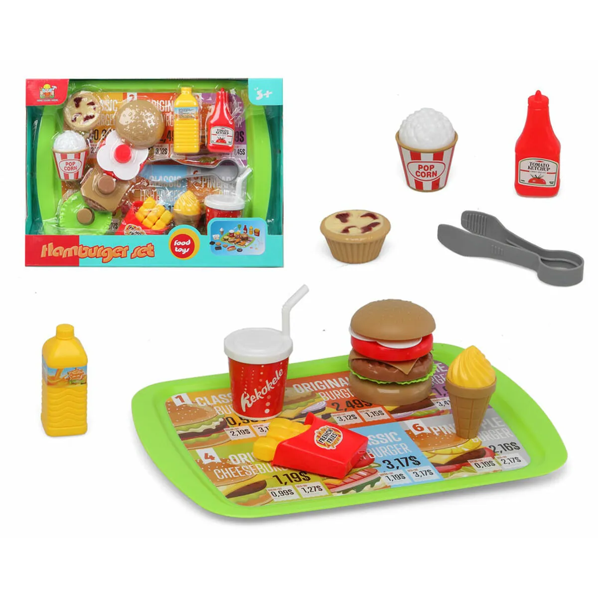 Set di Alimenti giocattolo Hamburguer Set