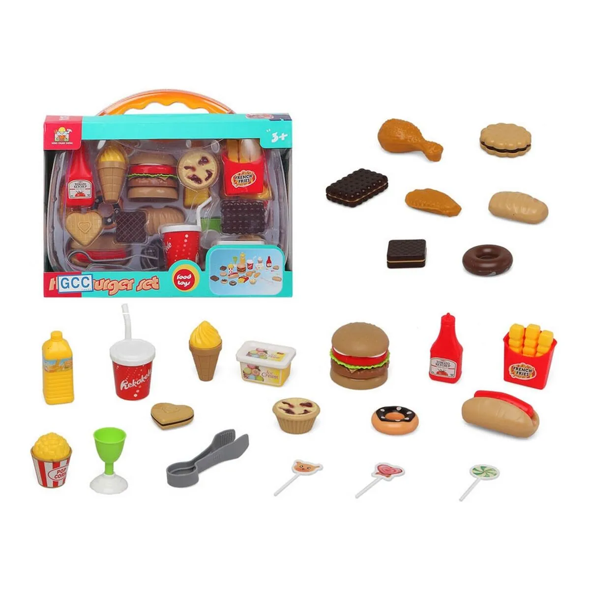 Set di giocattoli Burger Set (28 x 20 cm)