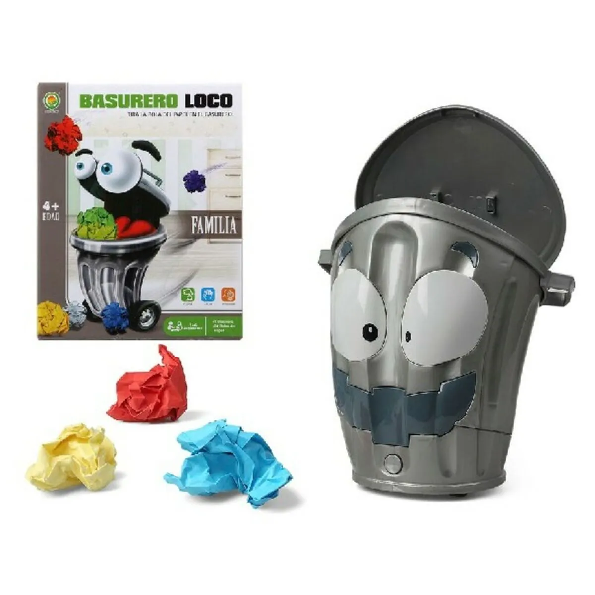 Gioco Educativo Crazy garbage man Grigio (27 x 21 cm)