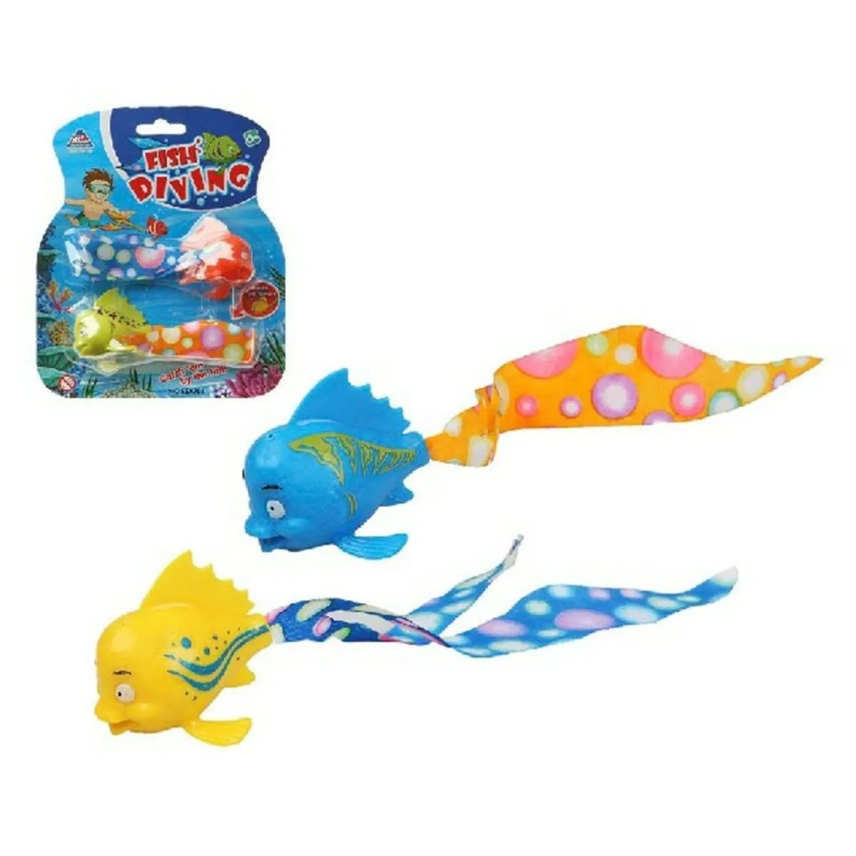 Giocattolo da Mare Fish Diving 18 x 15 cm (2 pcs)