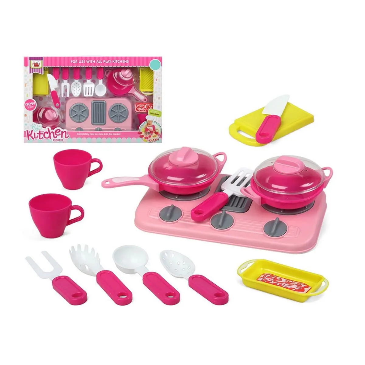 Set di Accessori per Bambini Kitchen playset Rosa (56 x 35 cm)