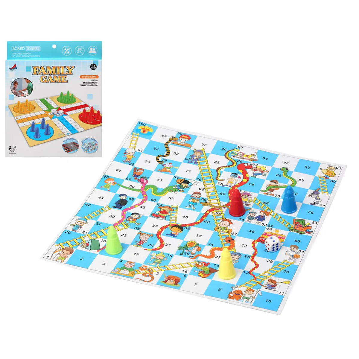 Gioco da Tavolo 3 in 1 + 3 anni