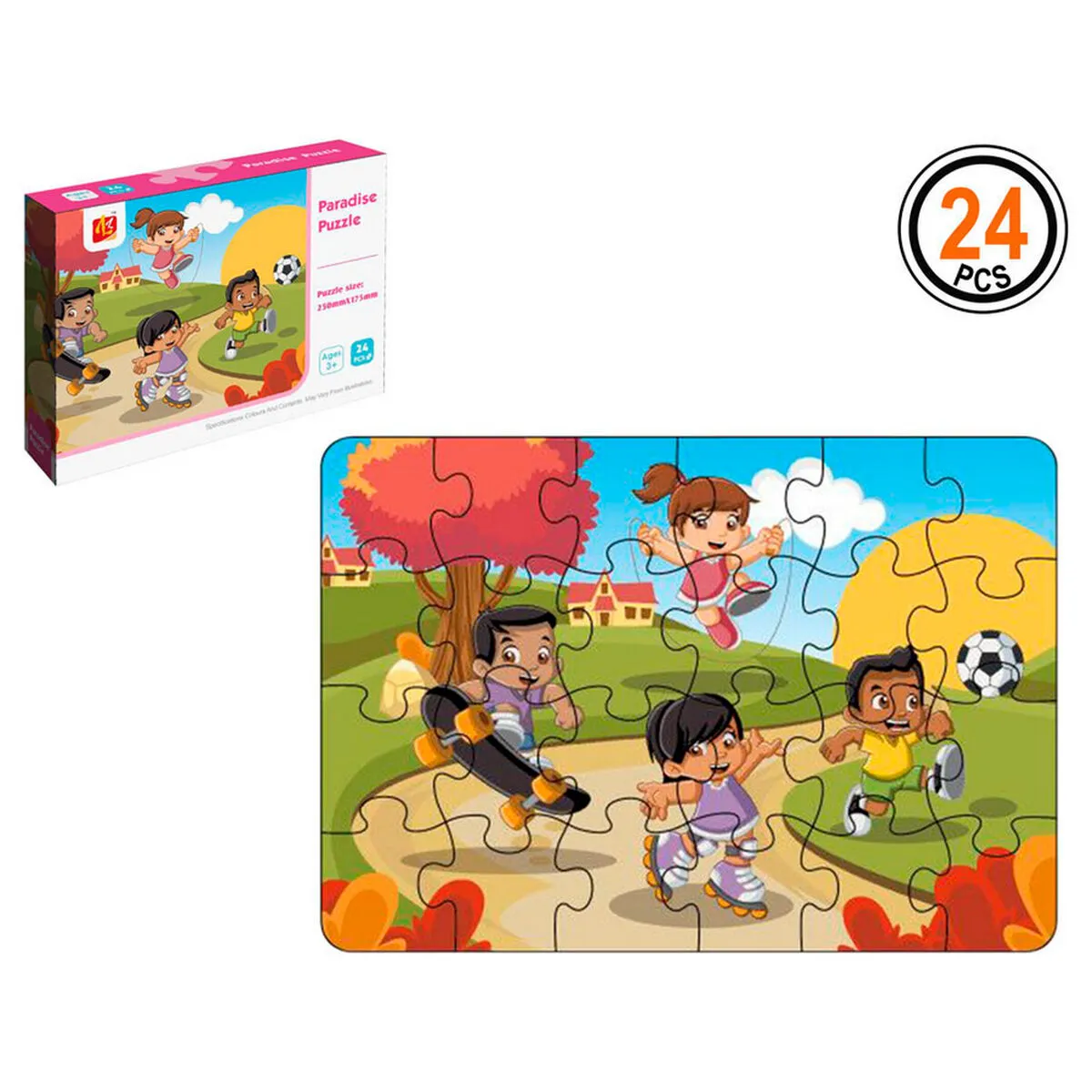 Puzzle per Bambini 16 x 12 cm 24 Pezzi