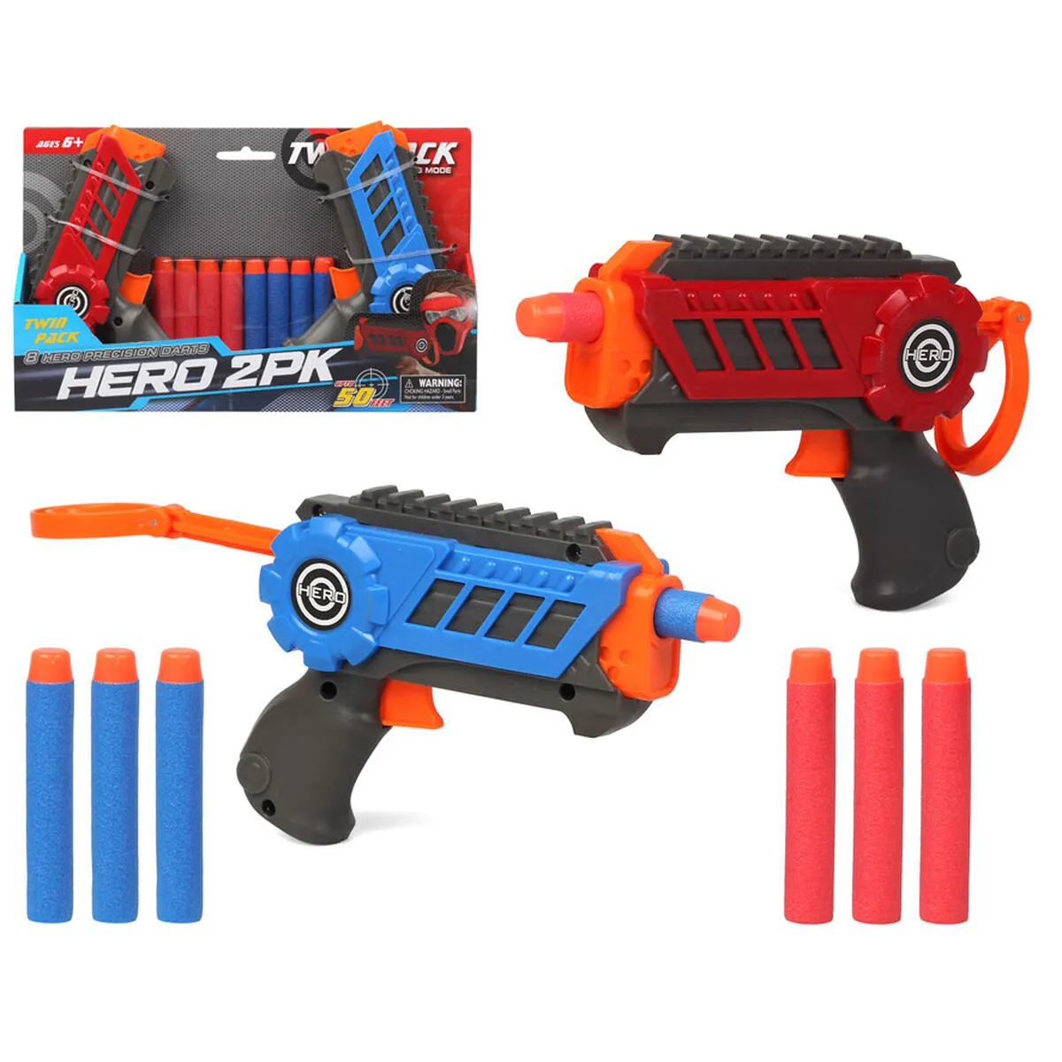 Pistola a Freccette Hero 2PK 25 x 15 cm