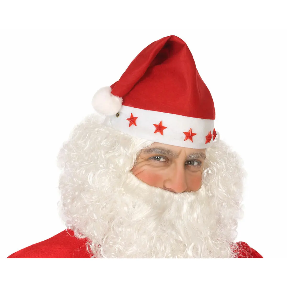 Cappello di Babbo Natale S/ GORRO PAPA NOEL C/ESTRELLAS Y LUZ. Rosso XXL