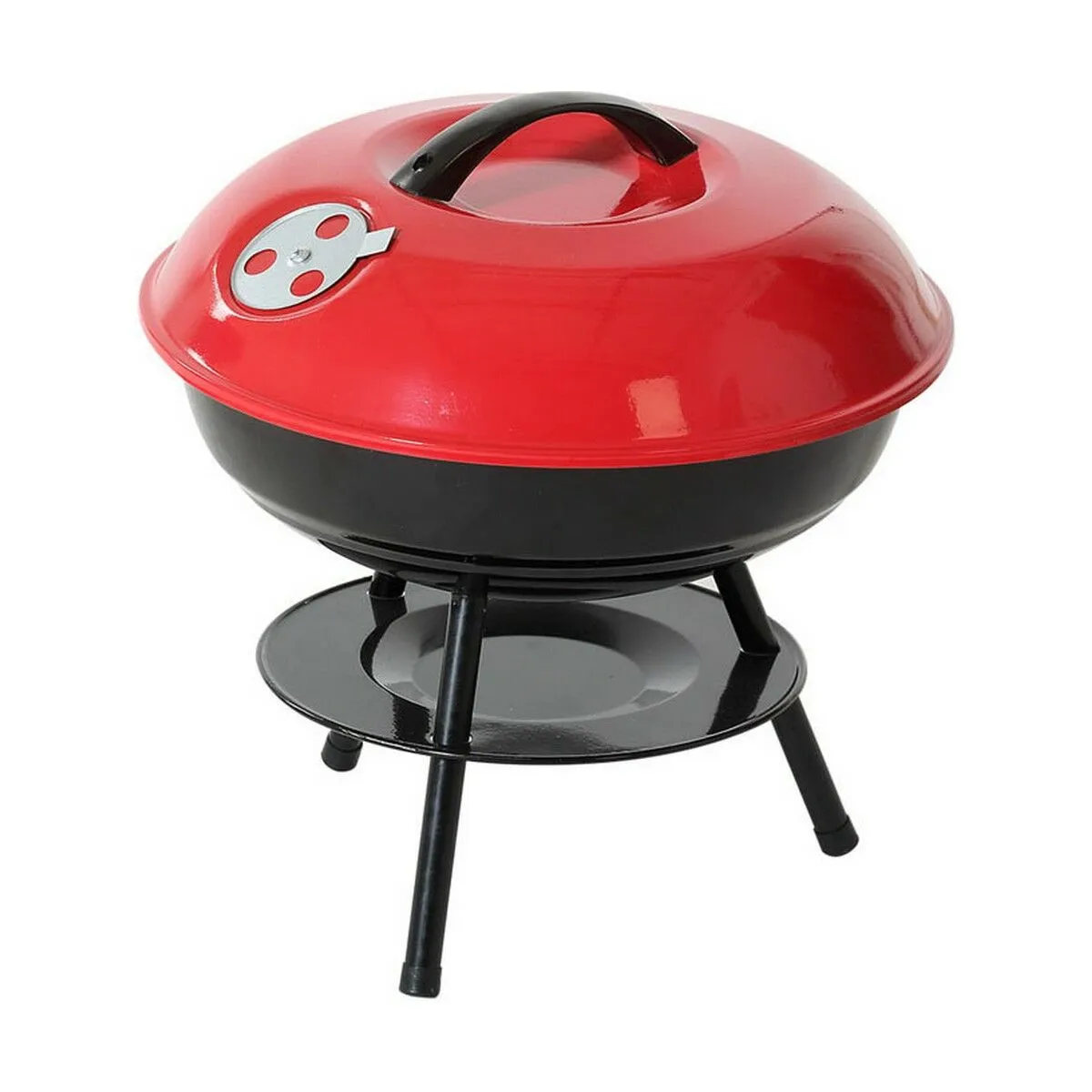 Barbecue Portatile Rosso/Nero 35,5 x 37 cm