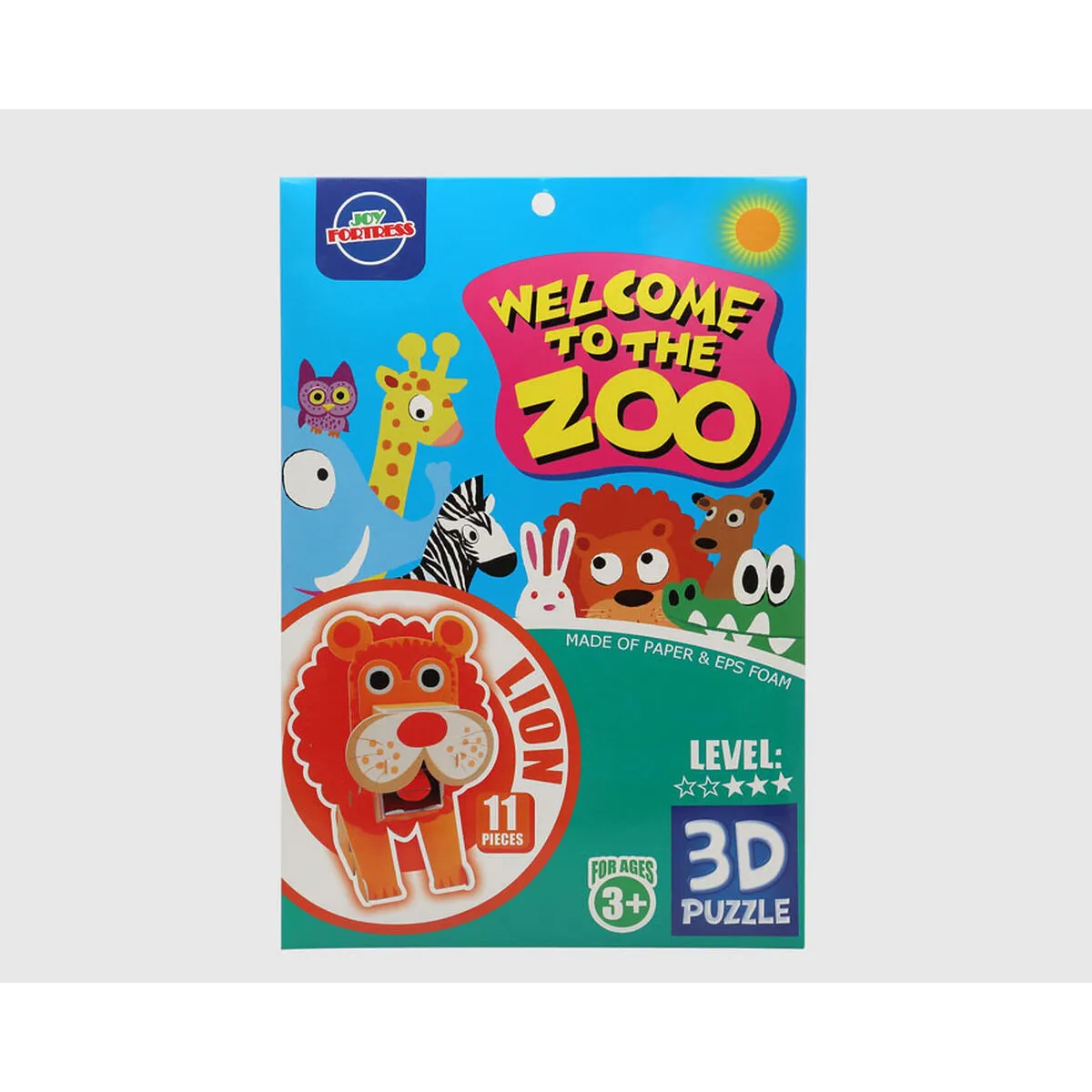 Puzzle 3D Zoo Leone 27 x 18 cm 11 Pezzi