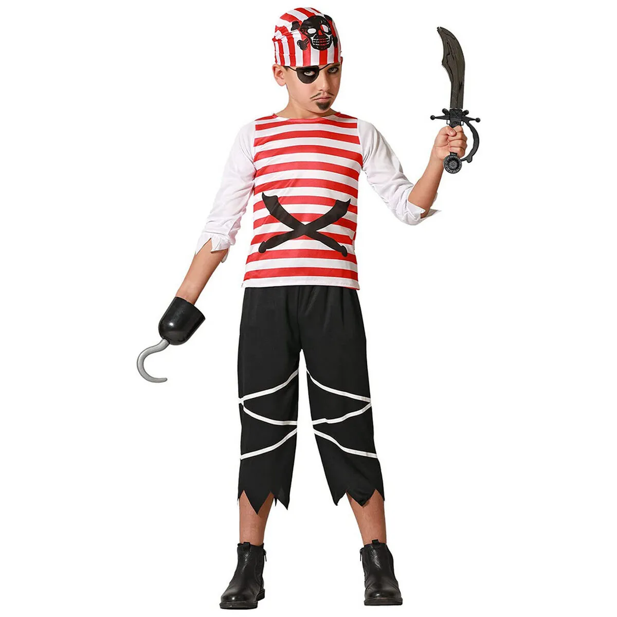 Costume per Bambini Pirata 5-6 Anni