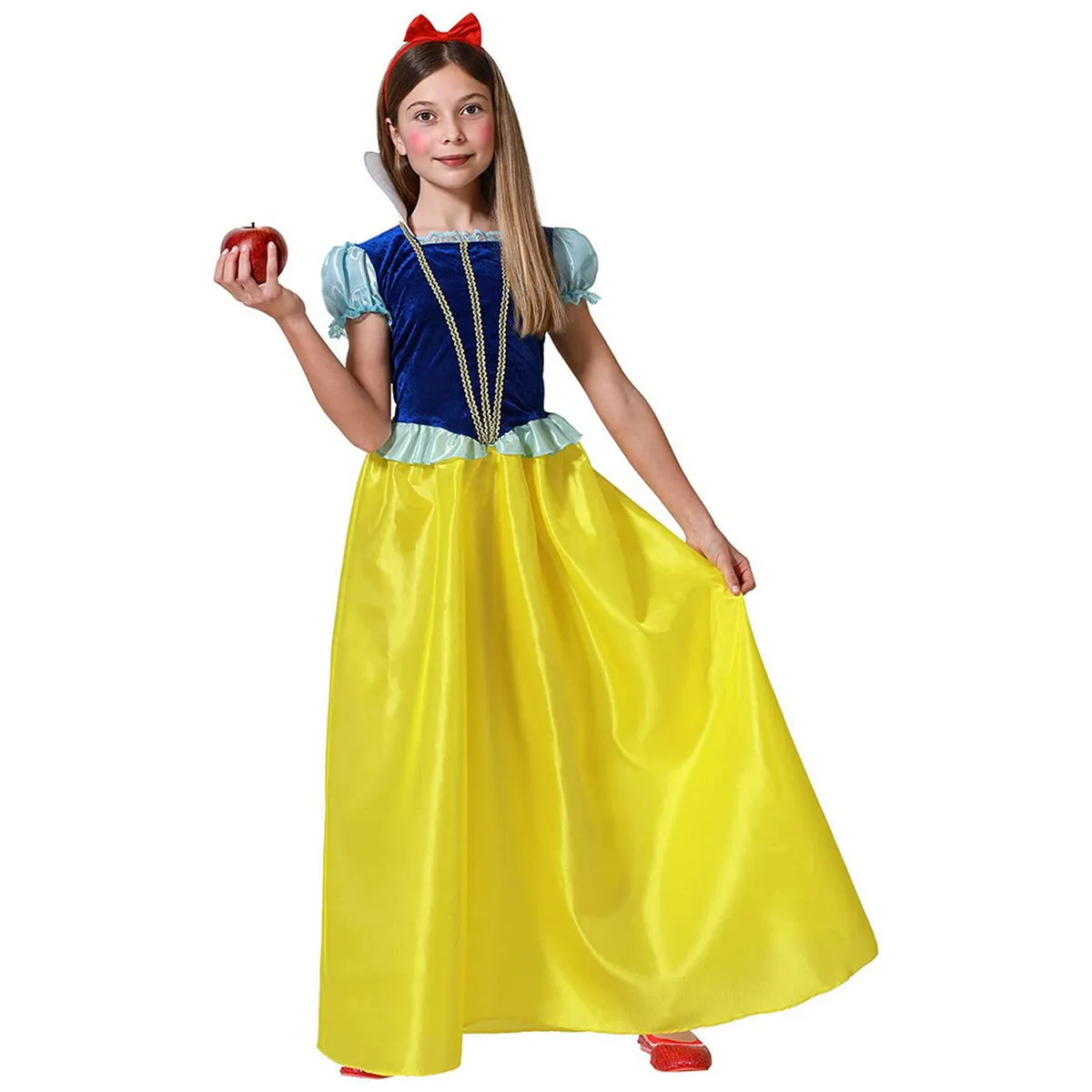 Costume per Bambini 5-6 Anni Biancaneve (2 Pezzi)