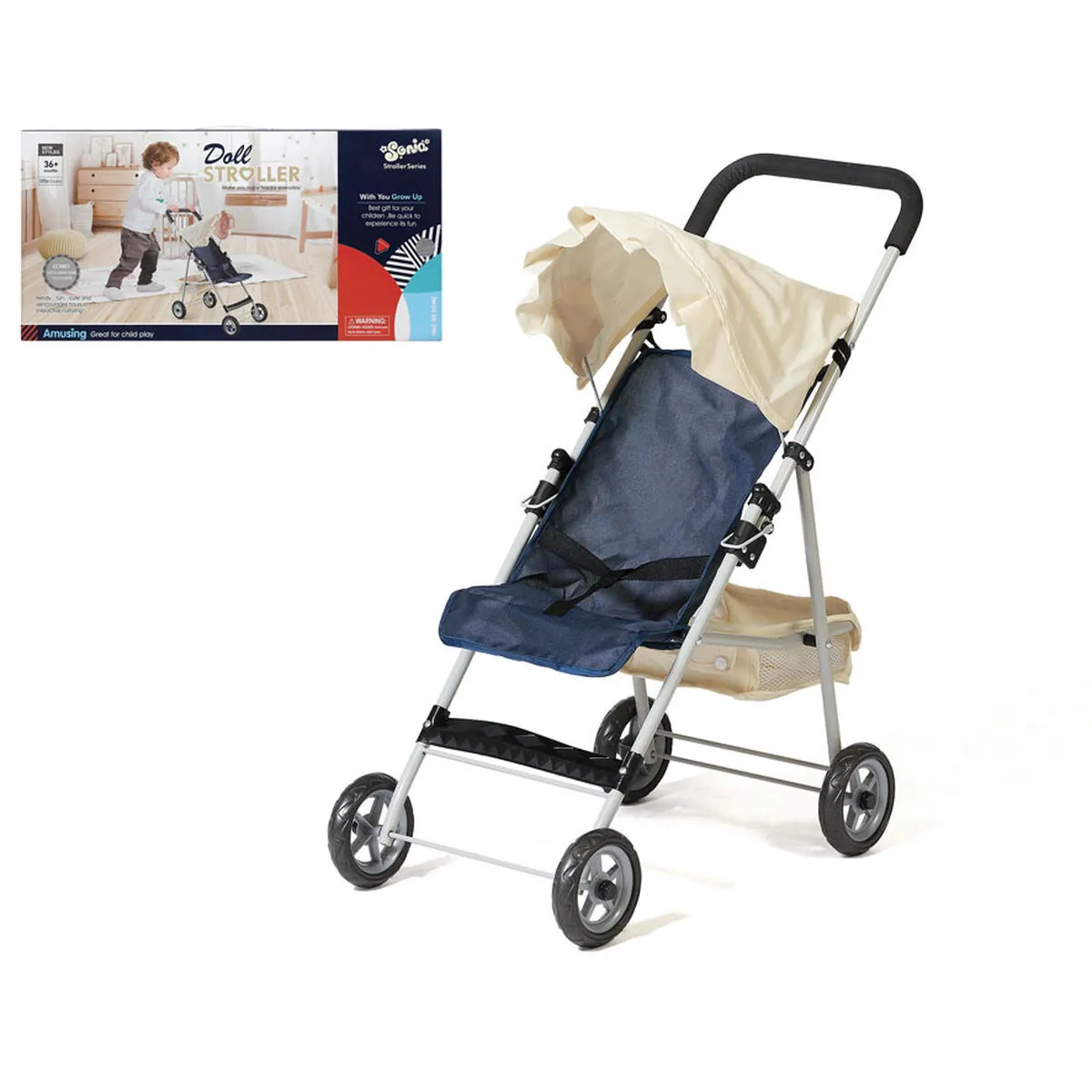 Carrozzina per Bambole Stroller 54 x 27 cm