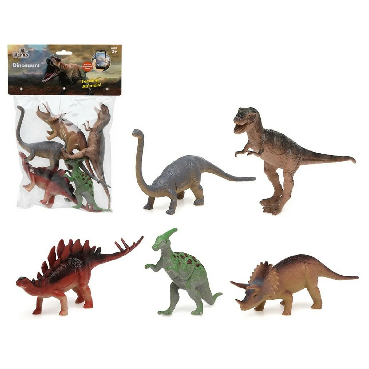 Set Dinosauri 31 x 23 cm (5 Unità)