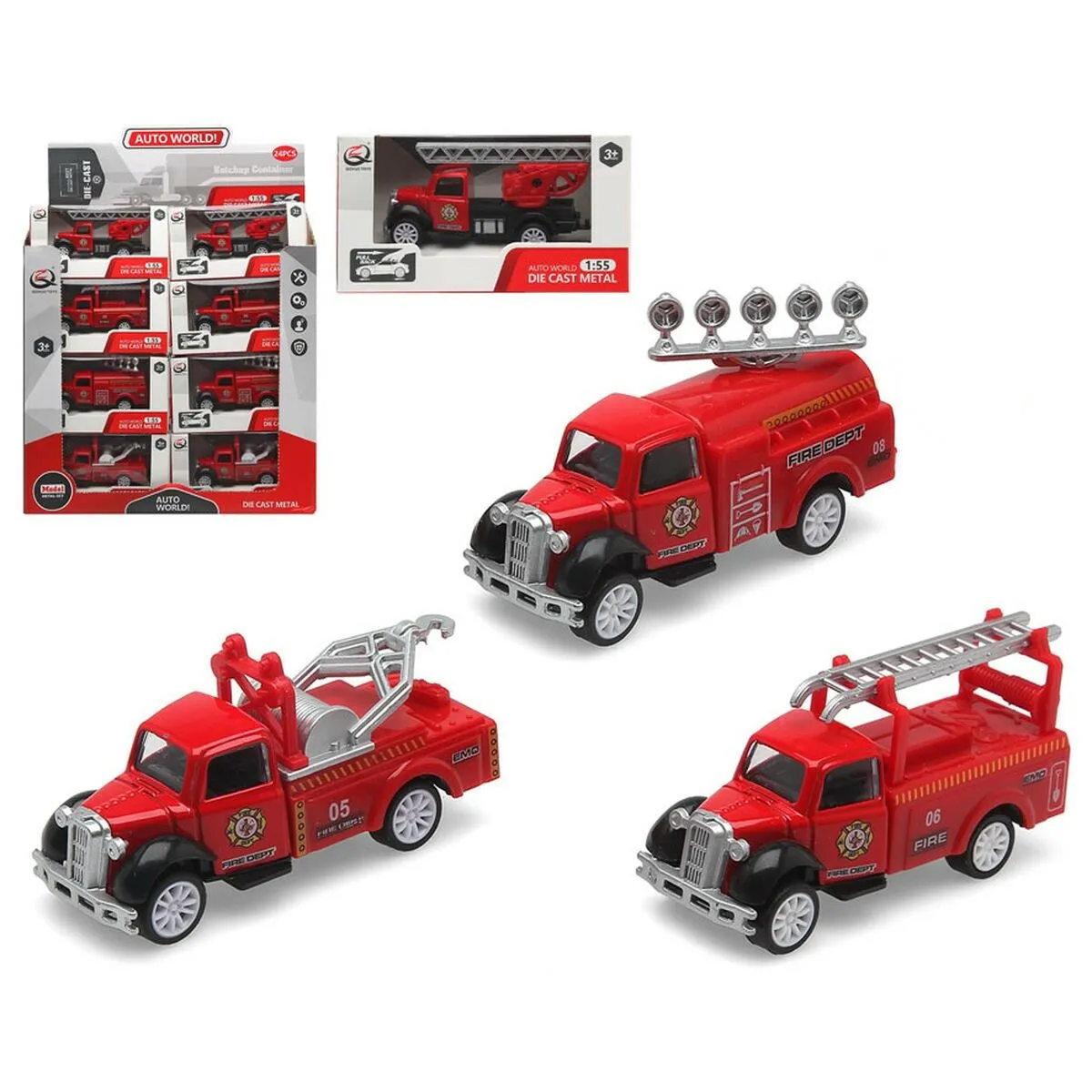 Camion Fire Dept Rosso