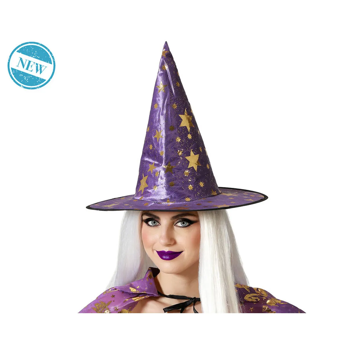 Cappello Strega Halloween Viola