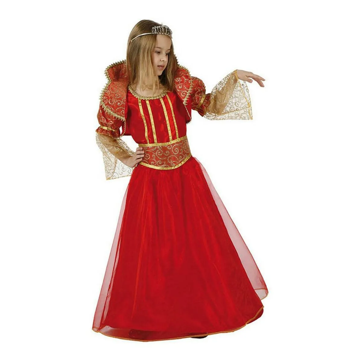 Costume per Bambini DISFRAZ REINA ROJO 5-6 96412 5-6 Anni Regina Rosso (3 Pezzi)