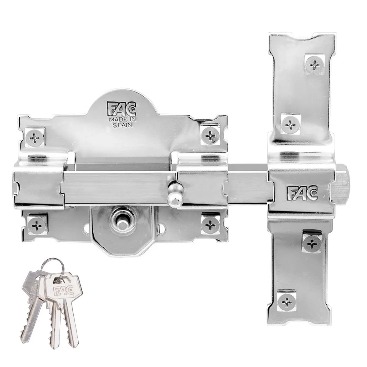 Chiavistello di sicurezza Fac 101-r/105 nichel Acciaio 50 mm 105 mm