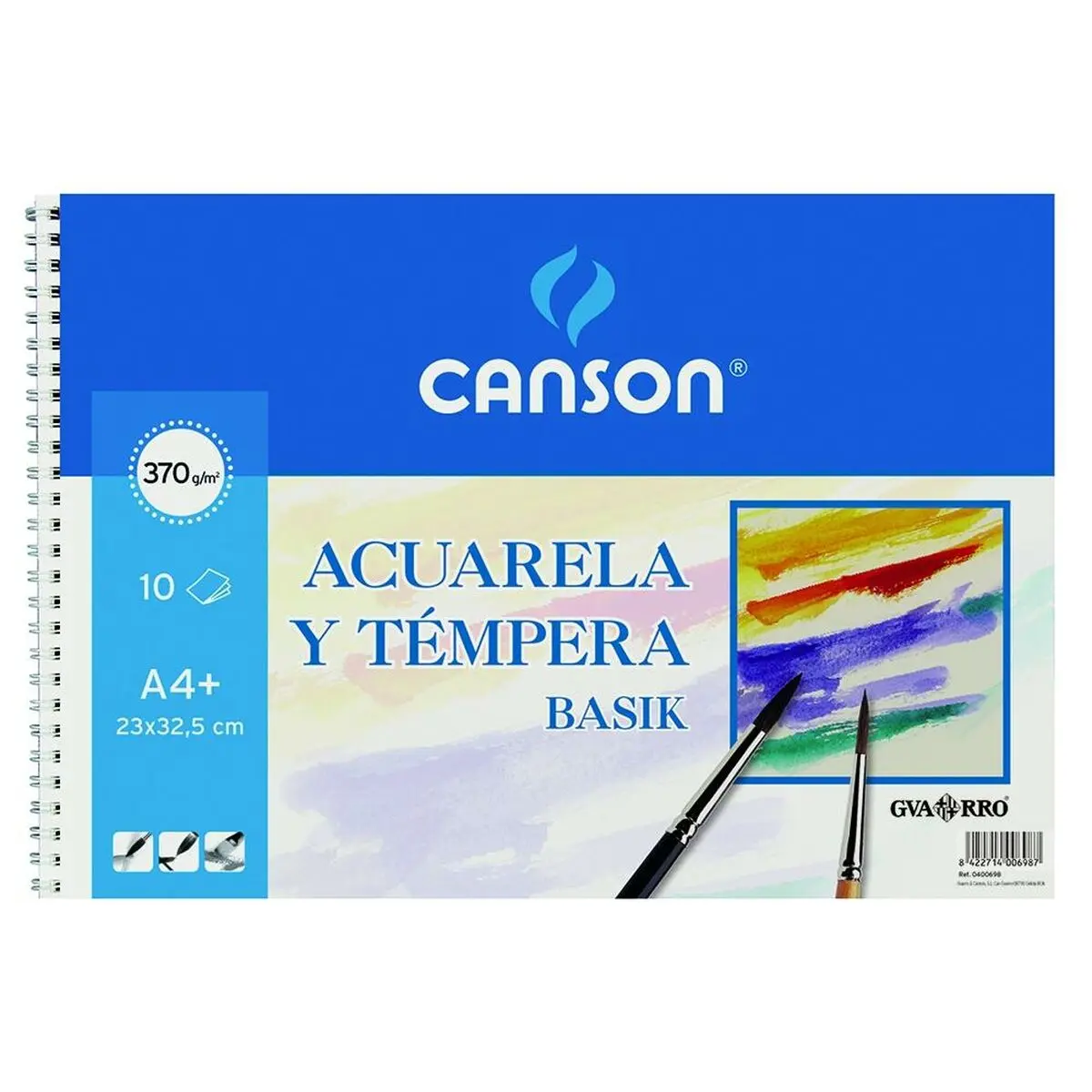 Carta da disegno Canson C200400698 Multicolore A4 10 Fogli