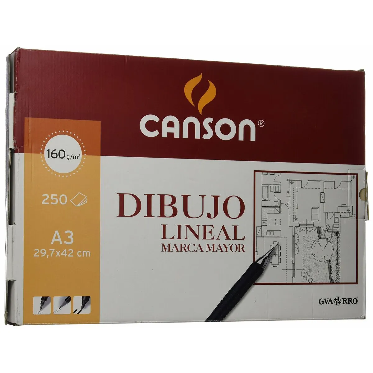 Carta da disegno Canson Basik Bianco A3 250 Fogli