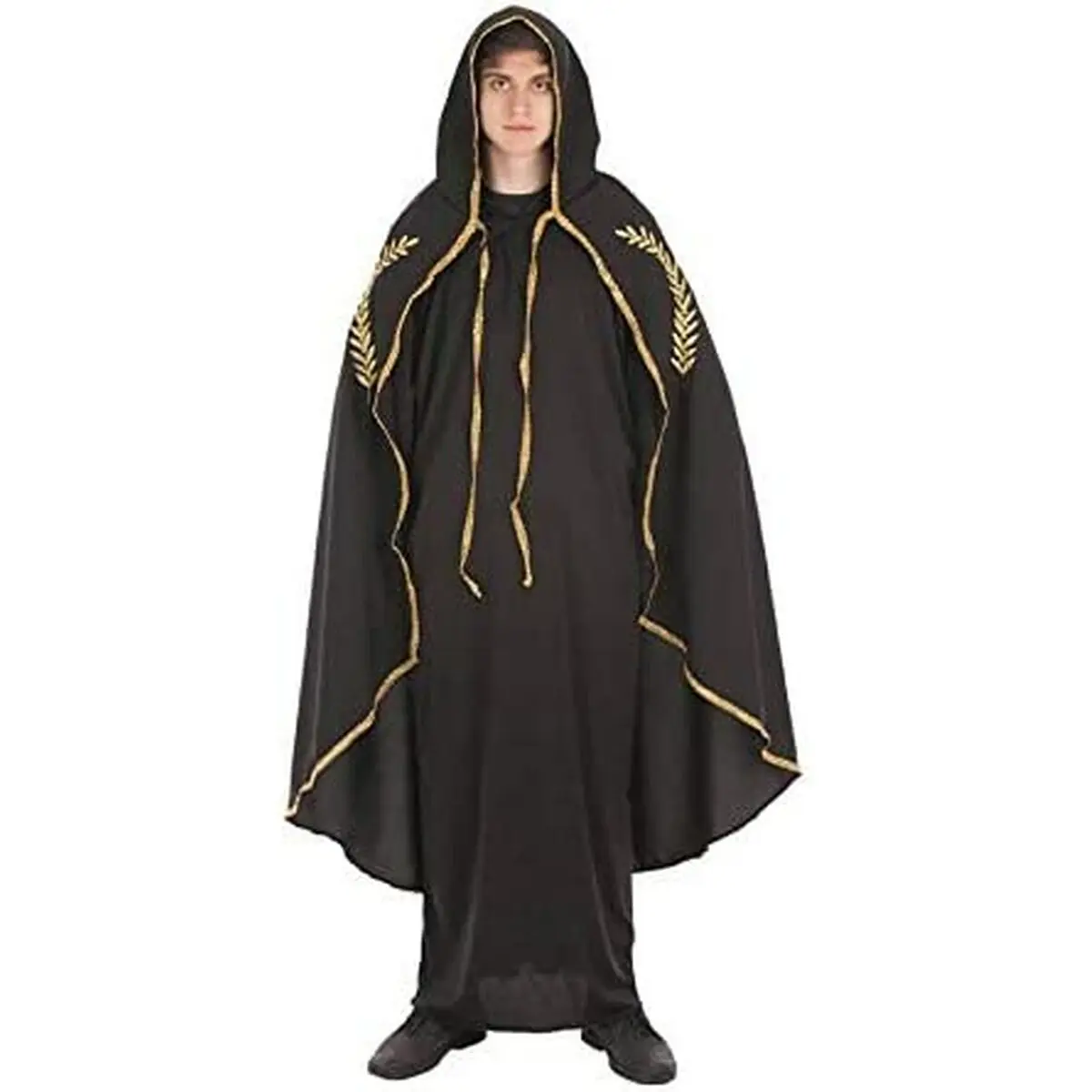 Mantello Costume per Adulti Nero Dorato