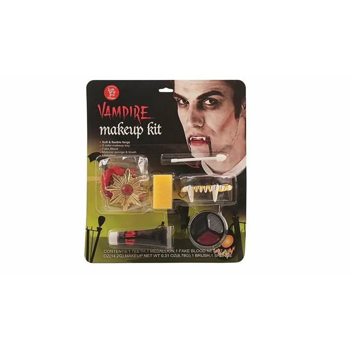 Set di Trucchi per Bambini Vampiro 6 Pezzi