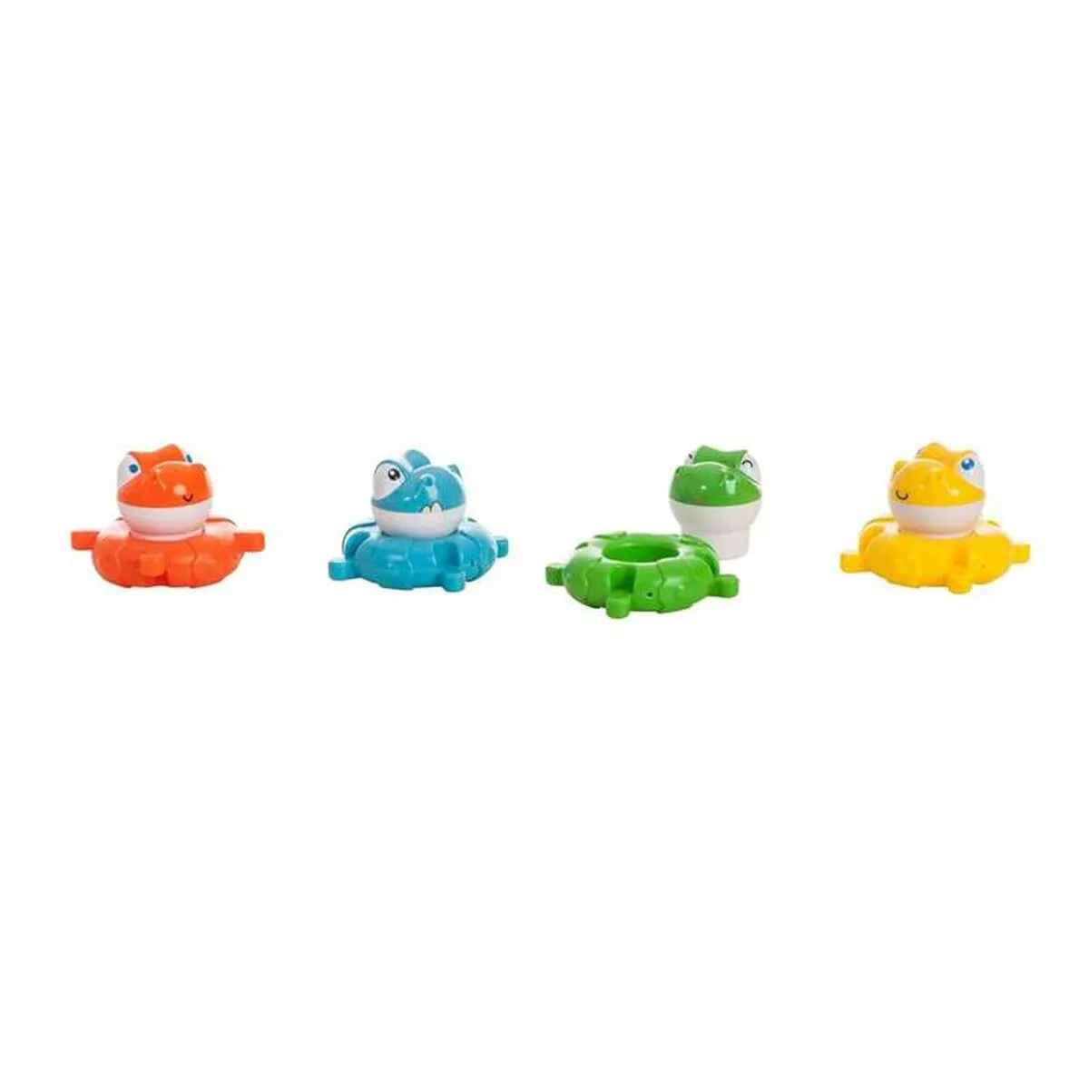 Set di Giocattoli per il Bagno Multicolore 4 Pezzi Dinosauri