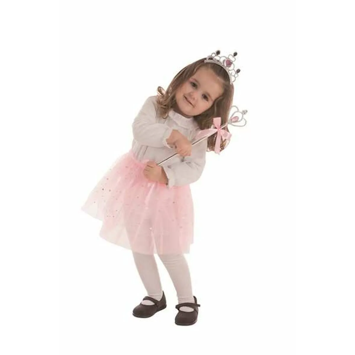 Costume per Bambini Principessa delle Nevi Rosa (3 Pezzi)