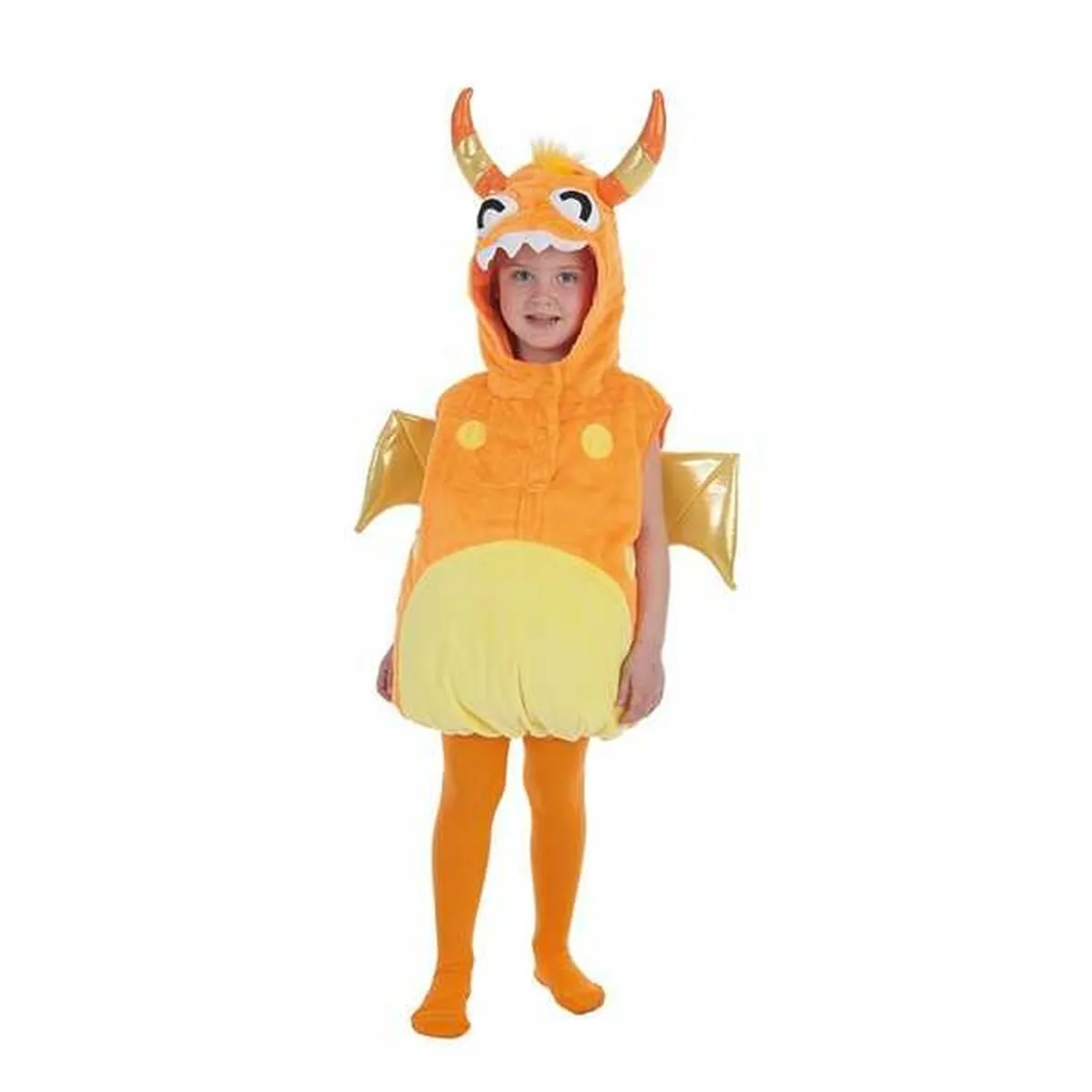 Costume per Bambini Arancio 5-6 Anni Mostro (1 Pezzi)