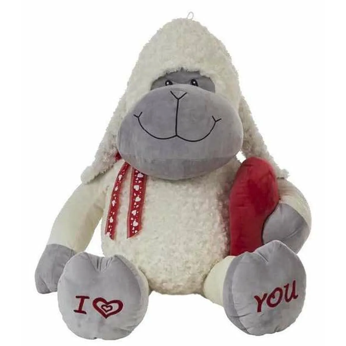 Peluche Amour 38 cm Cuore Pecora