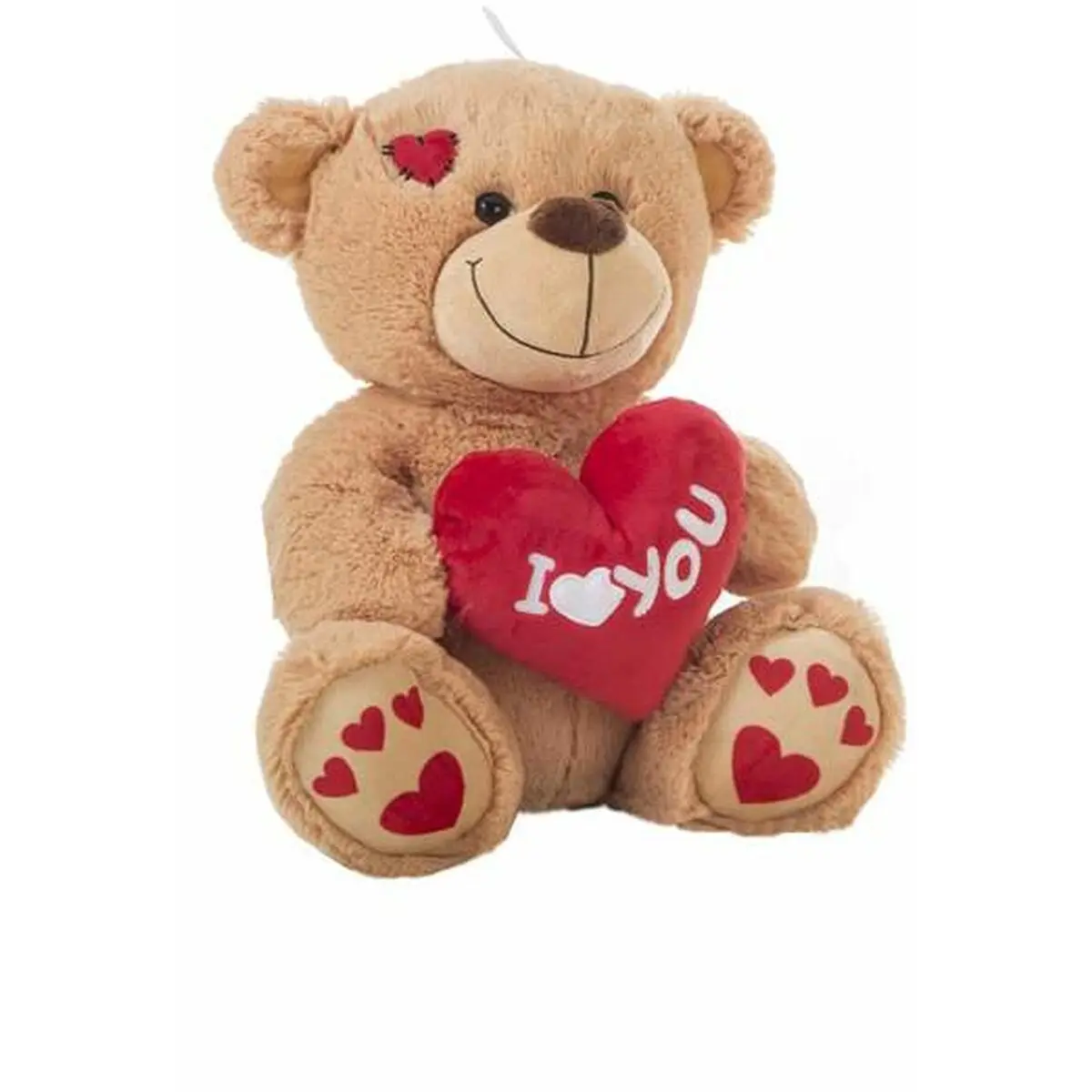 Peluche I Love You Orso 35 cm Marrone