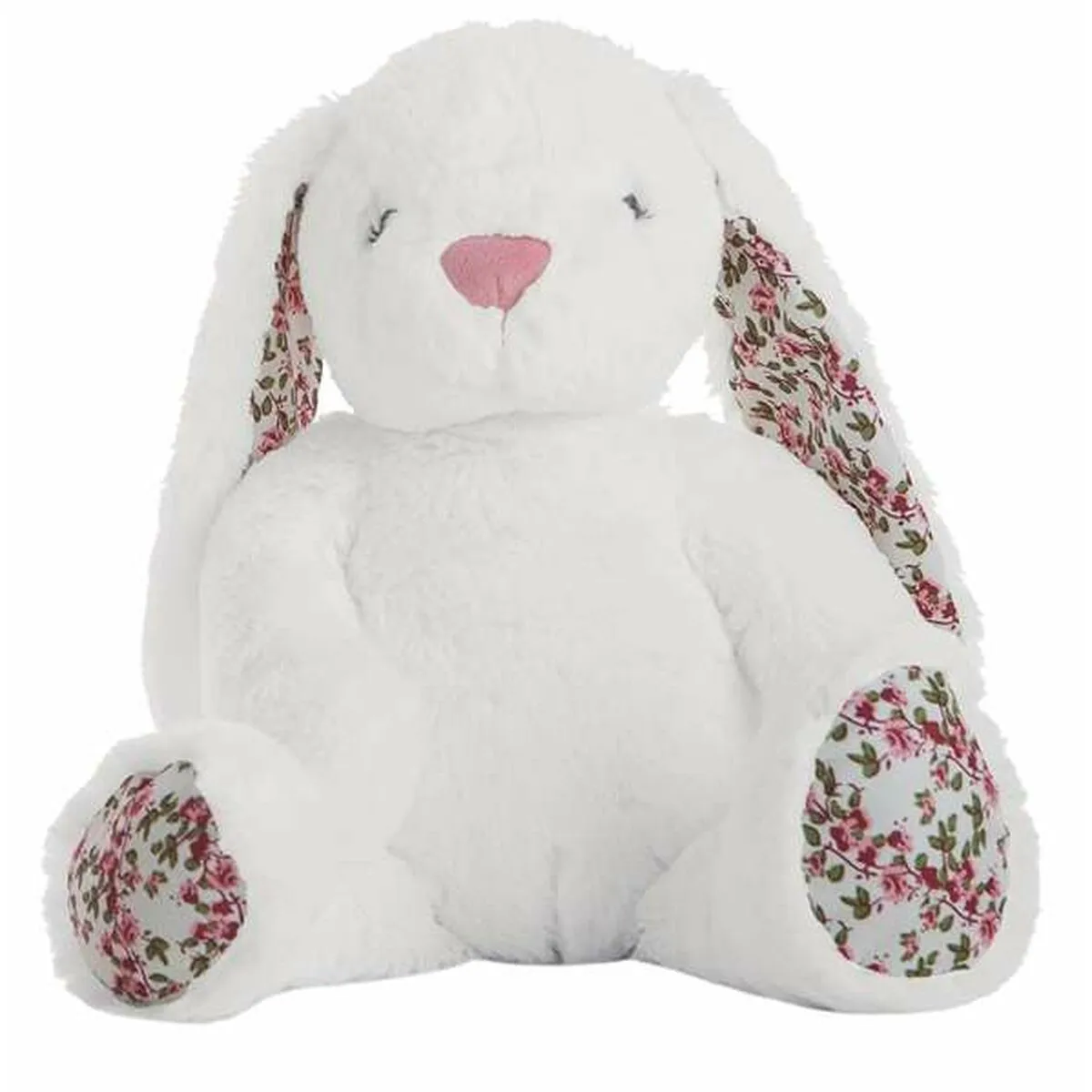 Peluche Flowers Coniglio Bianco 40 cm