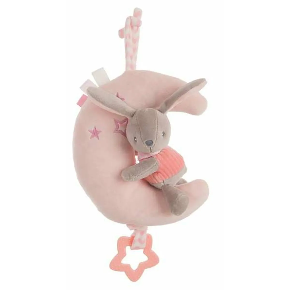 Peluche Moon Coniglio Rosa 25 cm