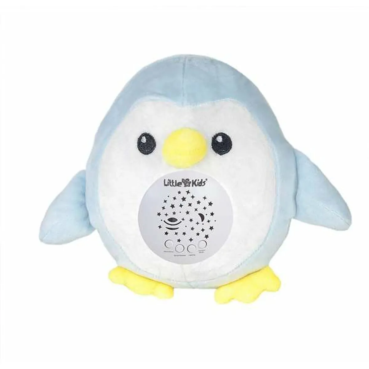 Peluche Musicale Proiettore Azzurro Pinguino