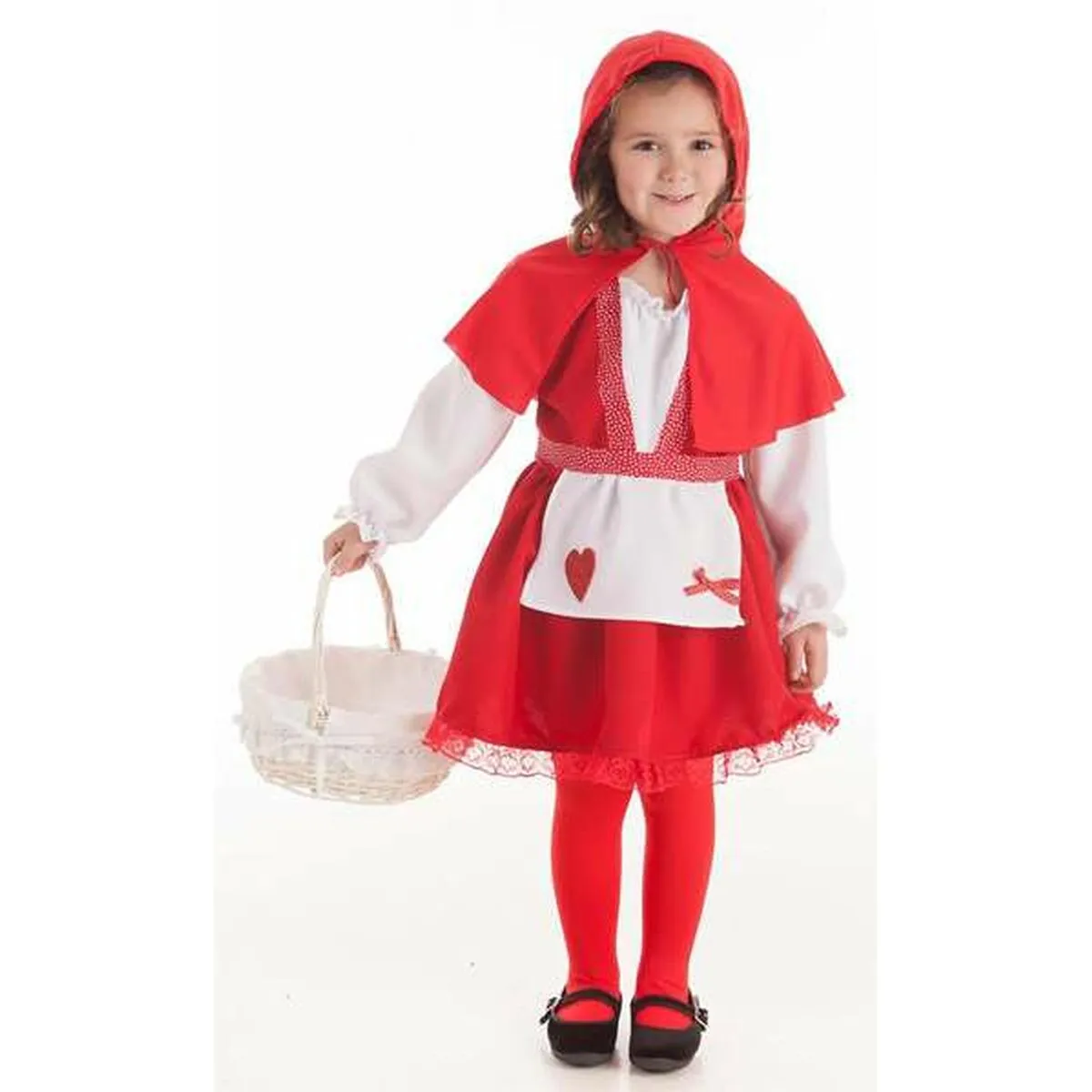 Costume per Bambini 5-7 Anni Cappuccetto Rosso (3 Pezzi)