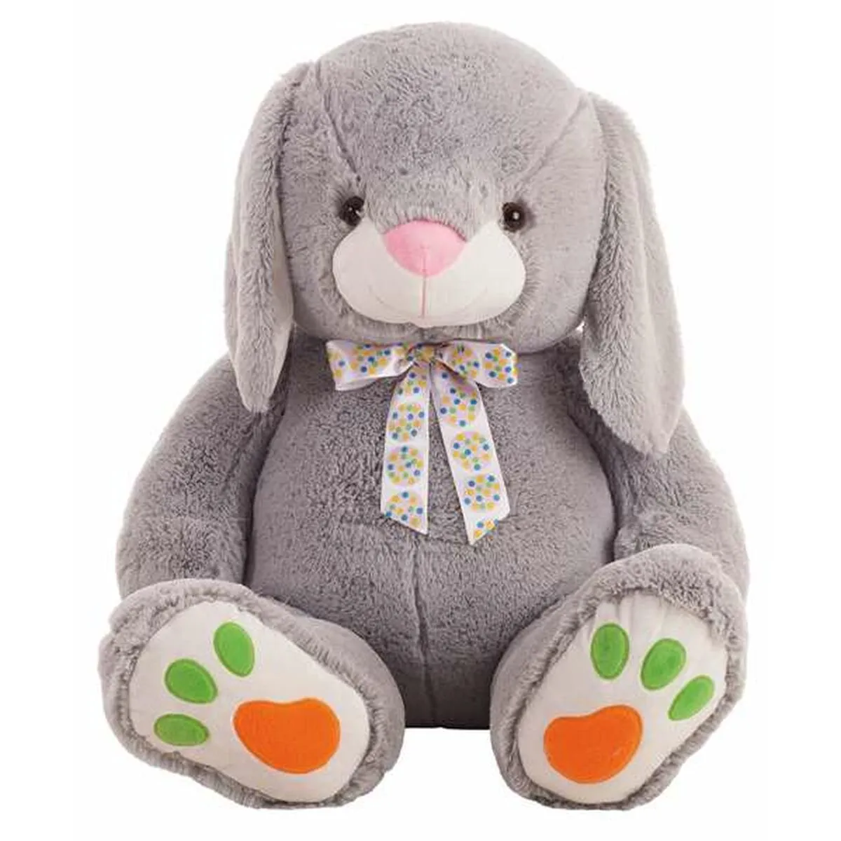 Peluche Dido Coniglio Grigio 90 cm