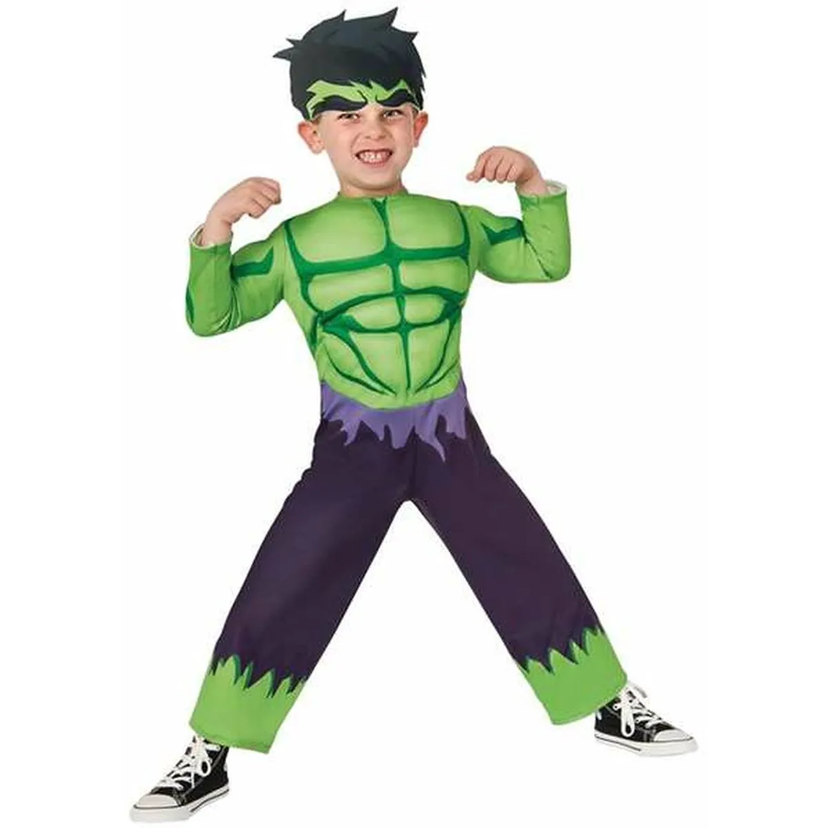 Costume per Bambini 7-9 Anni Hulk (2 Pezzi)