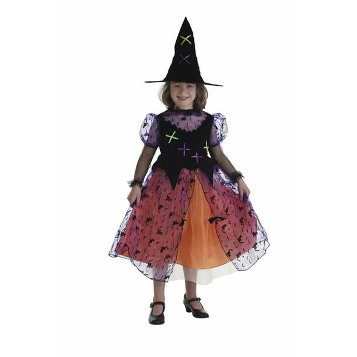 Costume per Bambini 7-9 Anni Strega (2 Pezzi)