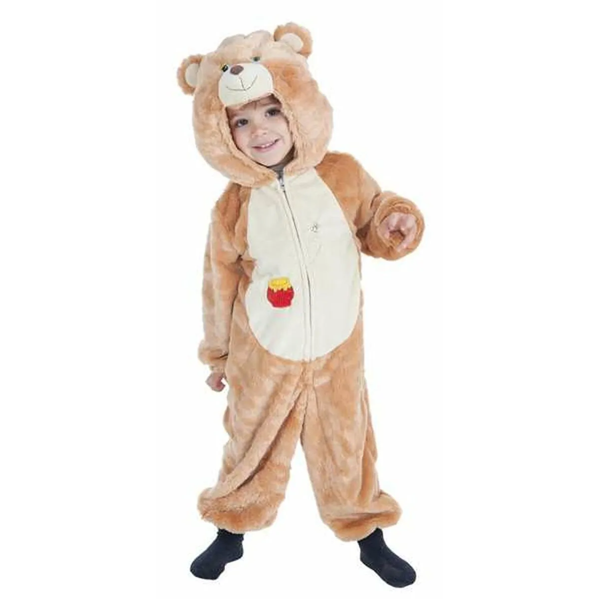 Costume per Bambini 3-4 Anni Orso Marrone Chiaro (2 Pezzi)