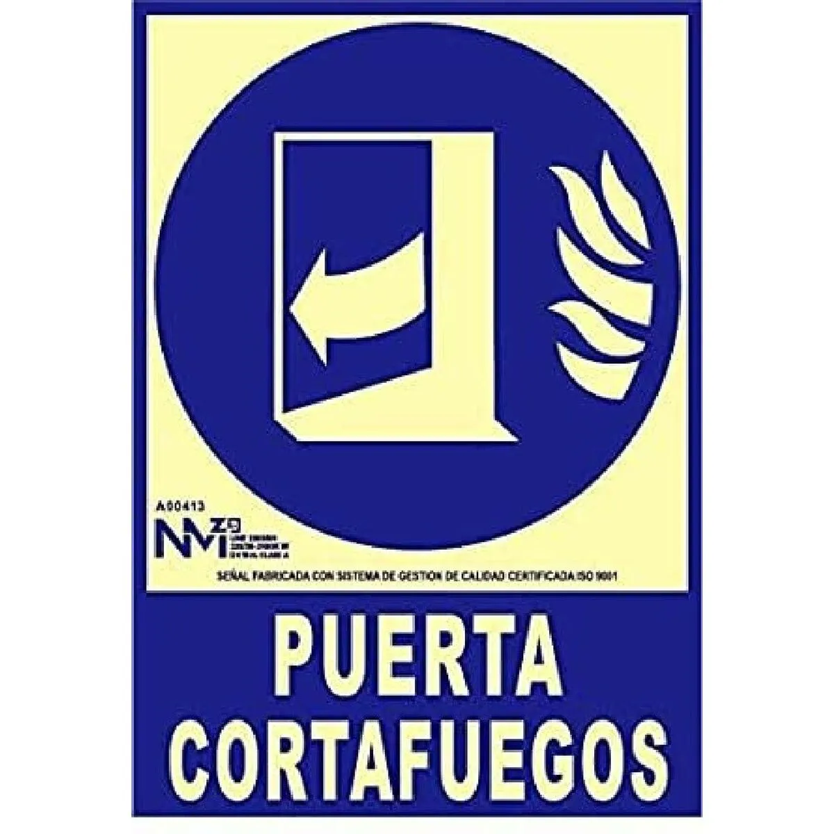 Insegna Normaluz Puerta cortafuegos cerrar después de utilizar PVC (21 x 30 cm)