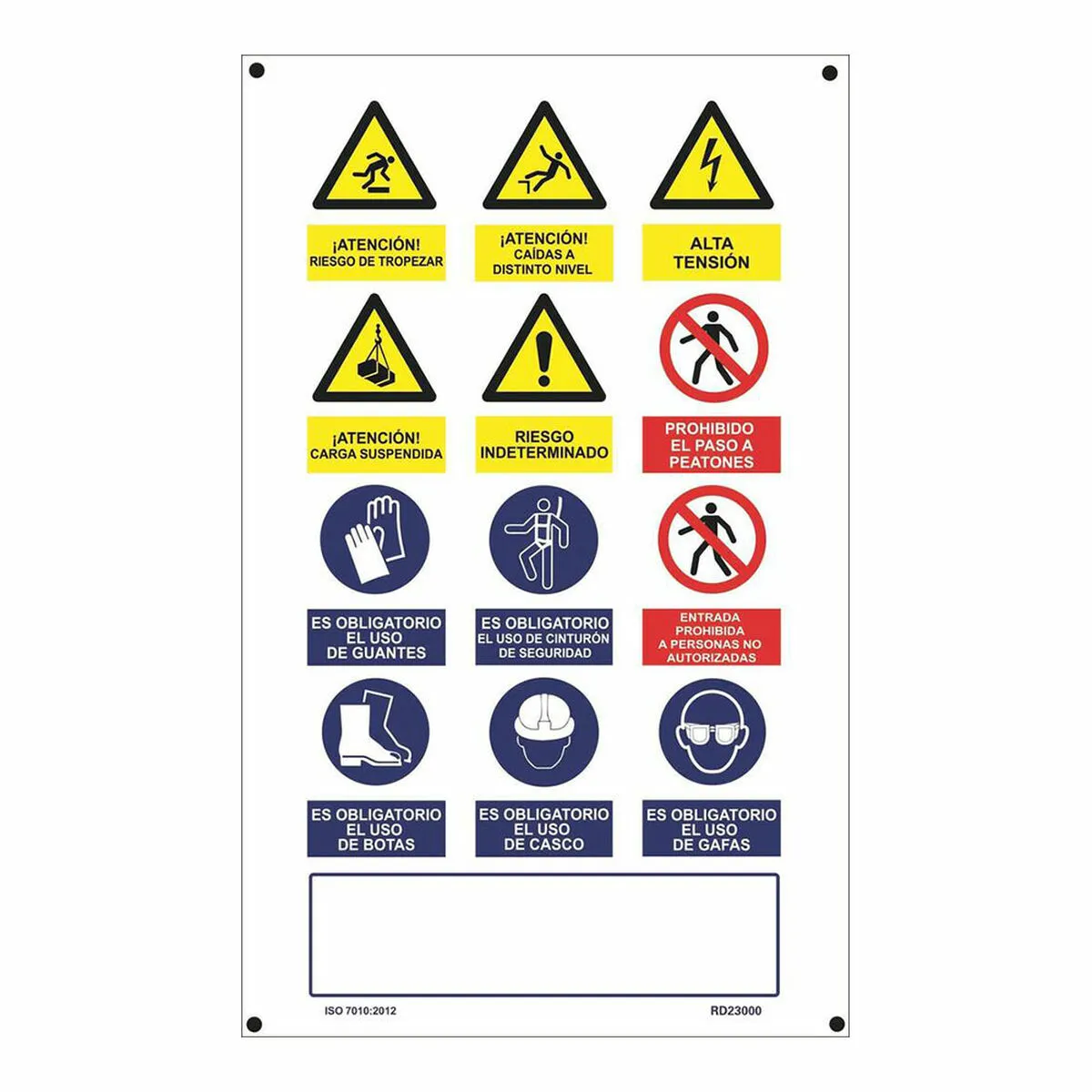 Insegna Normaluz Obra múltiple PVC (50 x 90 cm)