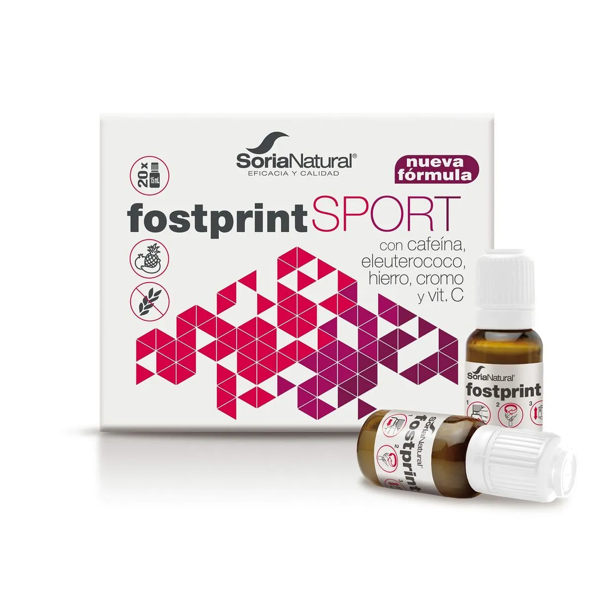 Integratore Alimentare Soria Natural Fostprint Sport 20 Unità 15 ml