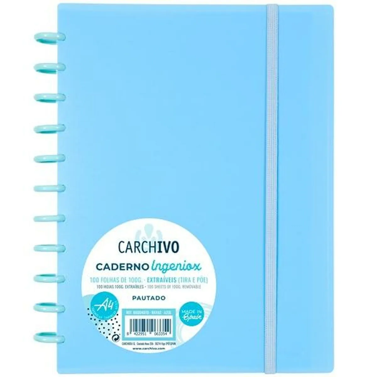 Quaderno Carchivo Azzurro A4