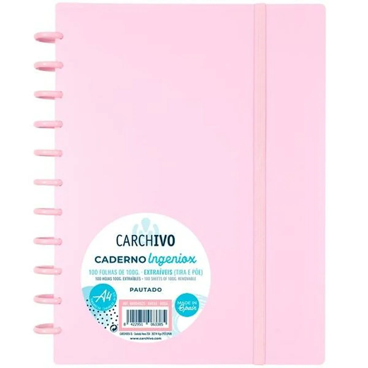 Quaderno Carchivo Ingeniox Rosa A4