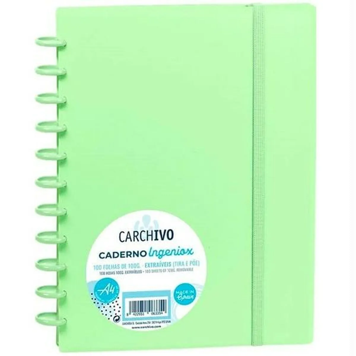 Quaderno Carchivo Ingeniox Verde Chiaro A4