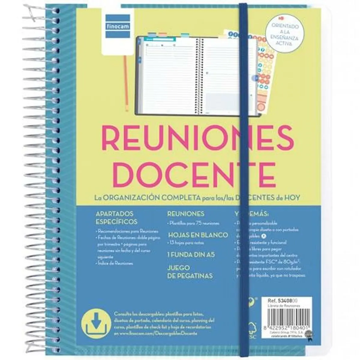 Agenda Finocam 5340800 Azzurro