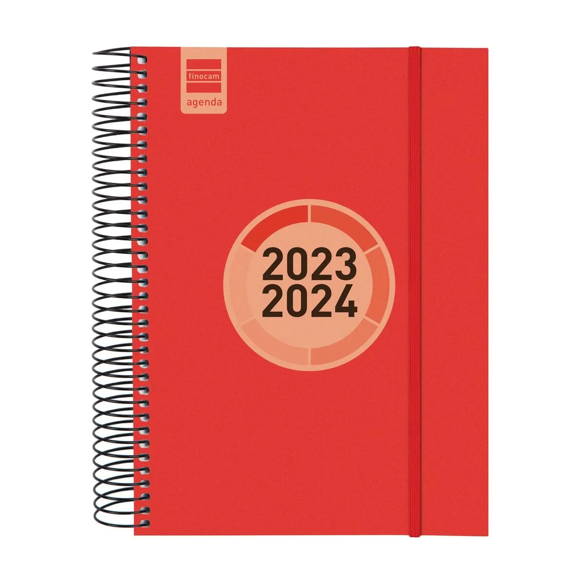 Agenda Finocam Espir Label Per la scuola 2023-2024 Rosso 15,5 x 21,2 cm