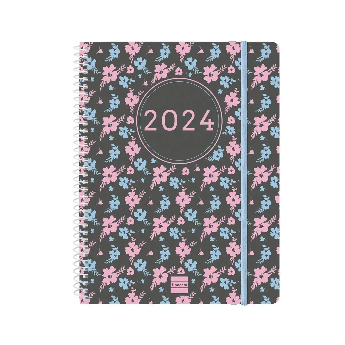 Agenda Finocam Ikon 2023-2024 Fiori 15,5 x 21,2 cm Multicolore