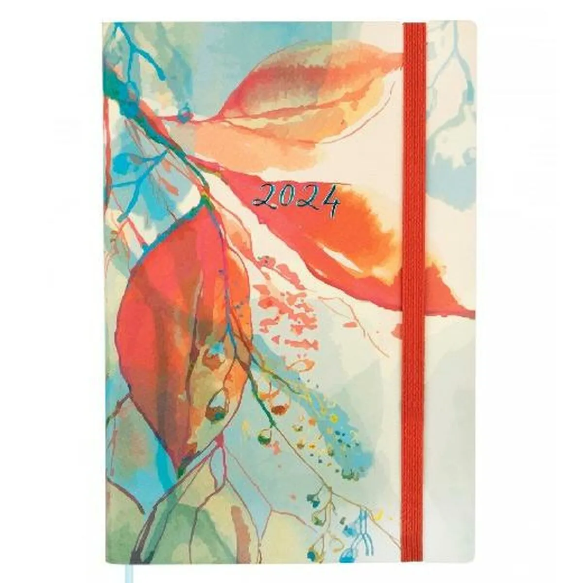 Agenda Finocam Dynamic Casual 2024 acuarela Multicolore A5 14 x 20,4 cm