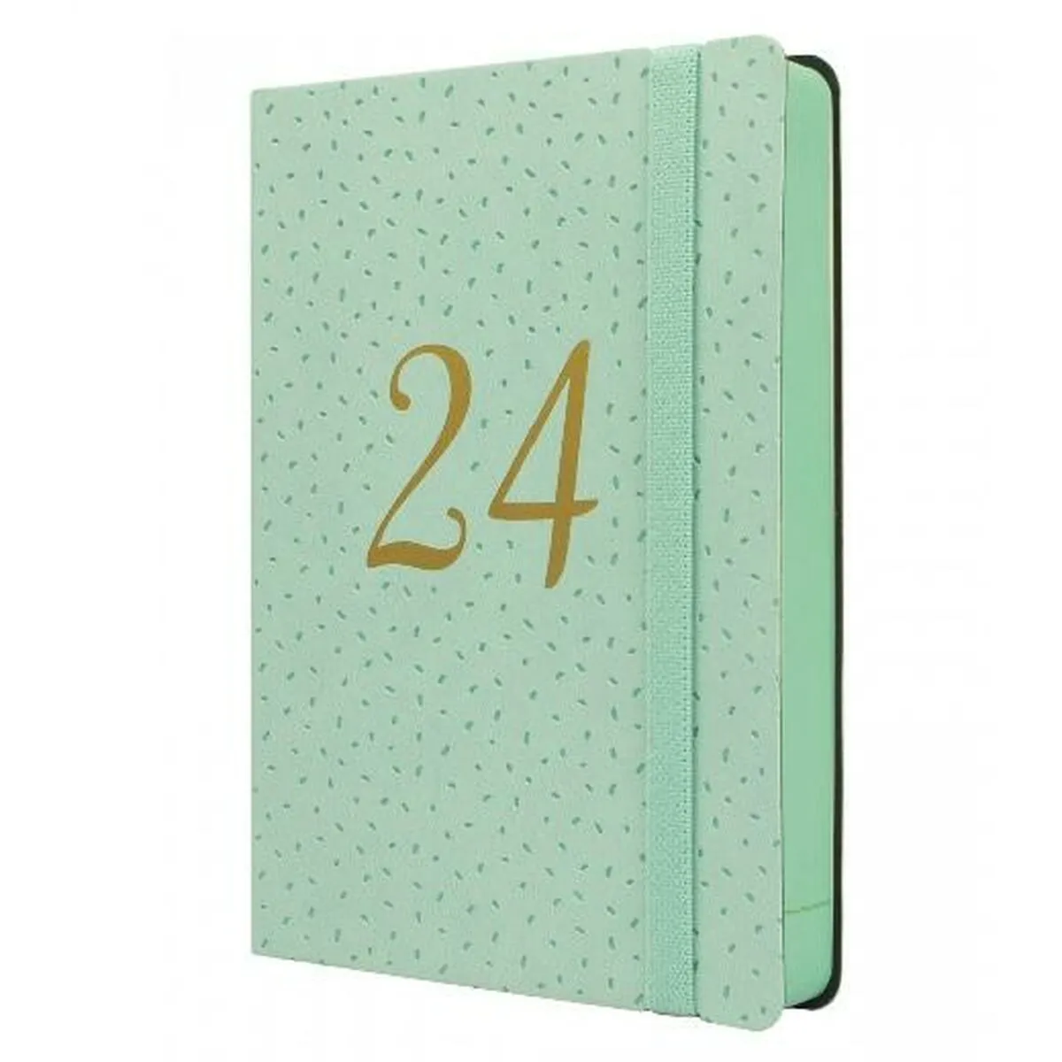 Agenda Finocam Flexy Joy Confeti 2024 Verde Chiaro 11,8 x 16,8 cm